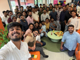 Group selfie during at ScaleUp